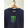 Monster Energy T-Shirt Unleash The Beast Black Y2K Graphic Tee Men’s L