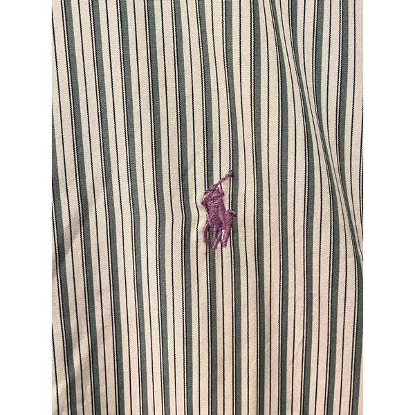Polo Ralph Lauren Postboy Striped Button Shirt XL Deadstock NWT Vintage