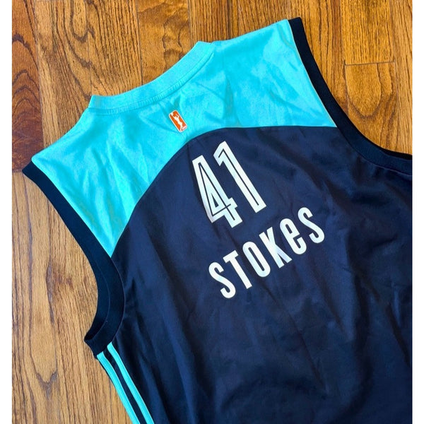 New York Liberty Kiah Stokes #41 Adidas WNBA Basketball Jersey XL DraftKings