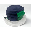 Polo Ralph Lauren Bucket Hat Nylon Navy White Pocket Adjustable S/M EUC