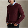 Polo Ralph Lauren Sweater 2XL Red Wine Pima Cotton Knit Crewneck Long Sleeve