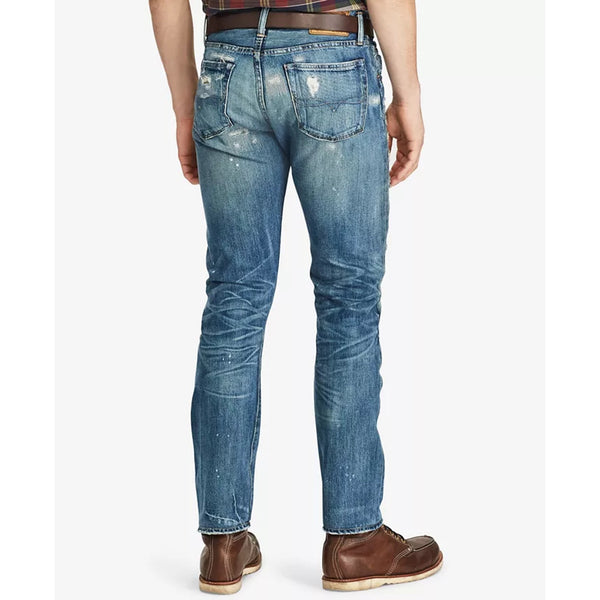 Polo Ralph Lauren Hampton Relaxed Straight Distressed Camo Jeans 44B x 30 NWT