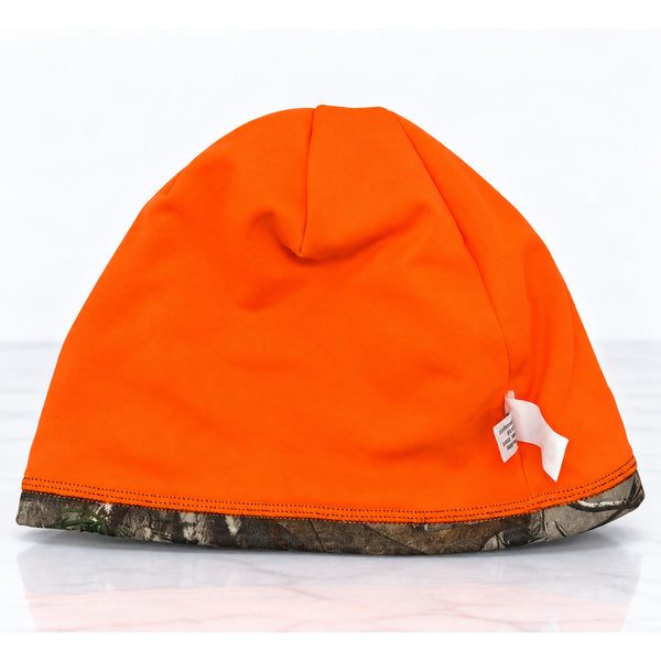 Under Armour Realtree Camo Reversible Blaze Orange Hunting Beanie Hat NWOT