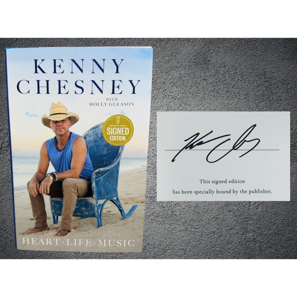 Kenny Chesney Heart Life Music Signed Hardcover Book Barnes & Noble Exclusive