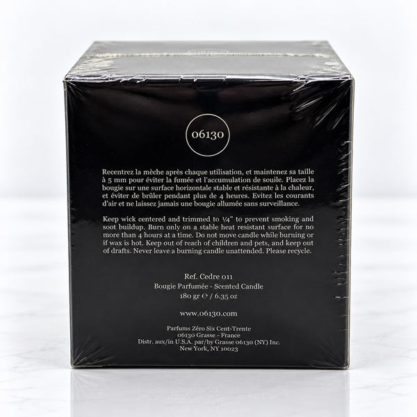 06130 Cedre Scented Candle 6.35oz Rare Sealed Luxury French Fragrance