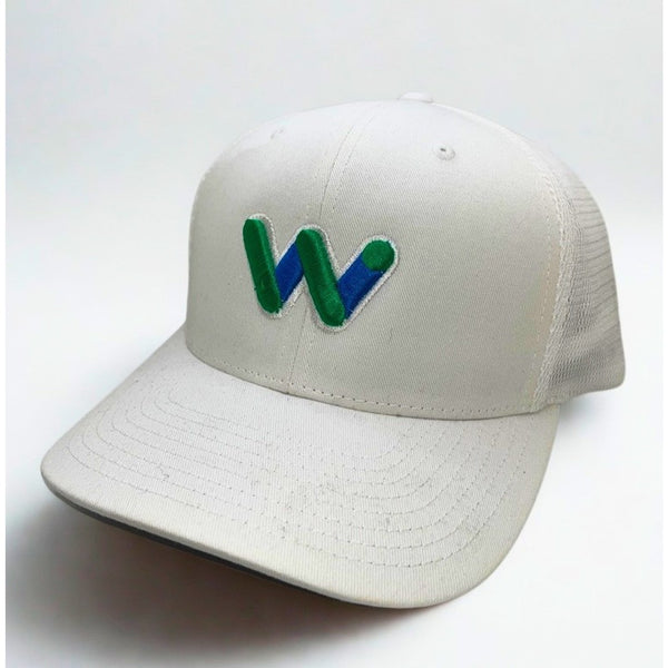 Waymo Google Trucker Hat Snapback White Flexfit 110 Tech Mesh Cap Rare