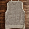 Polo Ralph Lauren Linen Sweater Vest Tan Brown Checkered Knit Men’s Size S