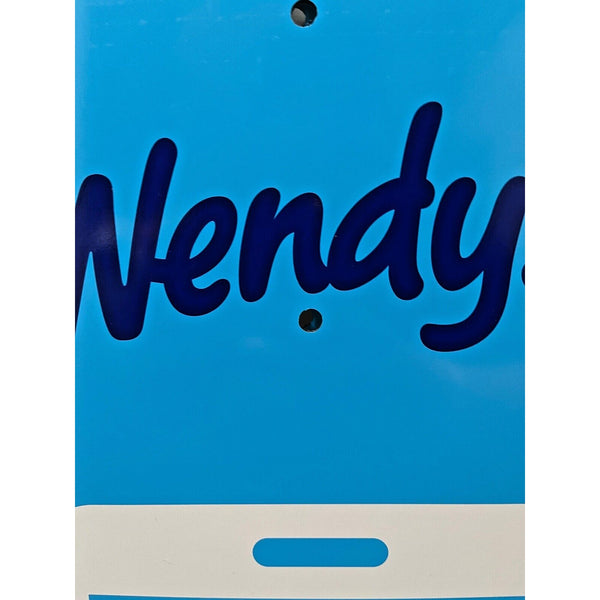 Wendy's Metal Restaurant Mobile Order Parking Sign Direct From Store