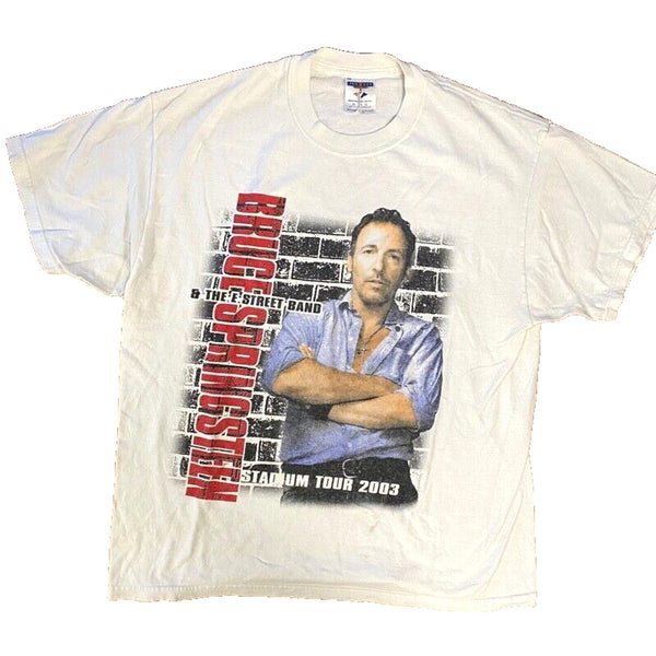 Bruce Springsteen Tee 2003 Grand Central Station Tour Giant Stadium Sz. XL