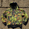 Volcom Ryan Sheckler Jessie Pinkman Y2K Sherpa Full Zip Hoodie Rare Sz L
