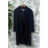 Burberrys London Burella Wool Coat Black 46R Made England Vintage Trench