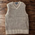 Polo Ralph Lauren Linen Sweater Vest Tan Brown Checkered Knit Men’s Size S