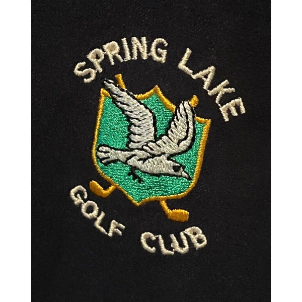 Zero Restriction Spring Lake Golf Vest Sz. L Houndstooth Microsuede 1/4 Snap