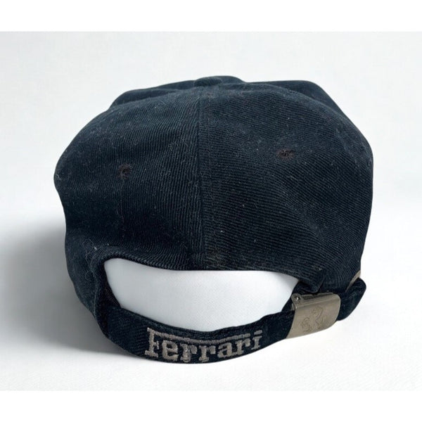 Ferrari Prancing Horse Strapback Hat Adjustable Buckle Cap Authentic Vintage