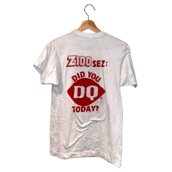 Z100 New York City Master Blaster Dairy Queen Graphic T-Shirt Vintage 80s Sz. M