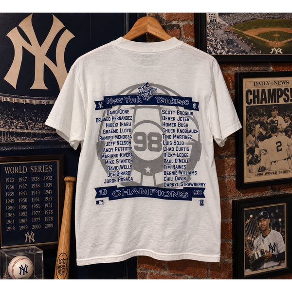 New York Yankees 1998 World Series Champions Caricature T-Shirt Youth 14/16 NWT