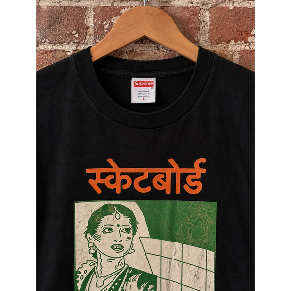 Supreme Bombay Tee Black Men's Large FW18 Fall Winter 2018 Graphic T-Shirt USA
