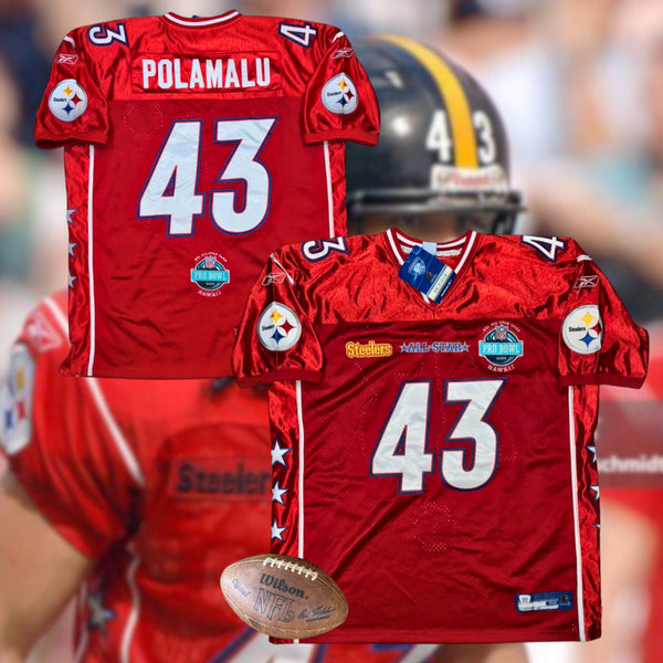 Troy Polamalu Pittsburgh Steelers 2006 Pro Bowl Jersey Sz 56 2XL Stitched NWT