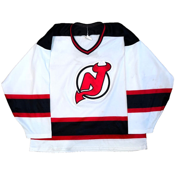New Jersey Devils CCM NHL Home Jersey Blank White Red XL Sports Hockey Vintage