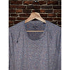 RHONE Reign Tee Shirt Men's L Purple Space Dye Performance Stretch Gym Athletic
