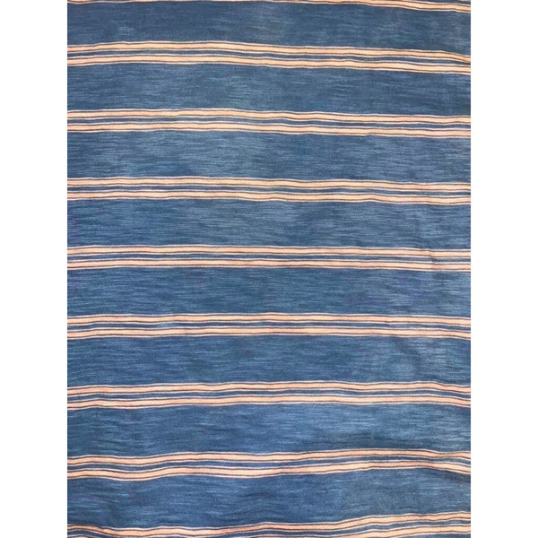 Faherty Brand Surfrider Stripe Tee Men’s Large Blue Pink Striped Pocket NWOT