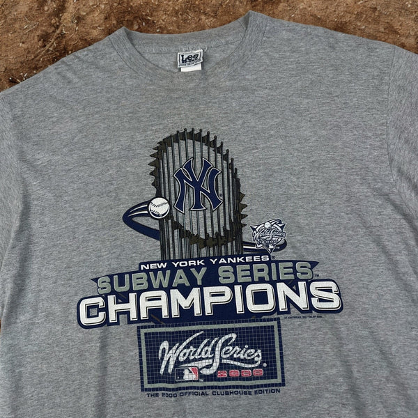 New York Yankees Subway Series Champions Shirt XL 2000 World Series Lee VTG