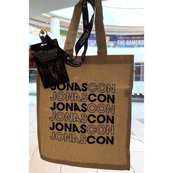 Jonas Brothers “Jonas Con” 3/23/25 NJ Limited Edition Tote Bag & Lanyard