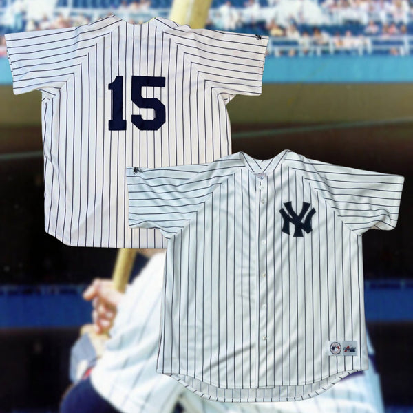New York Yankees Thurman Munson Majestic Pinstripe Jersey 2XL Vintage MLB