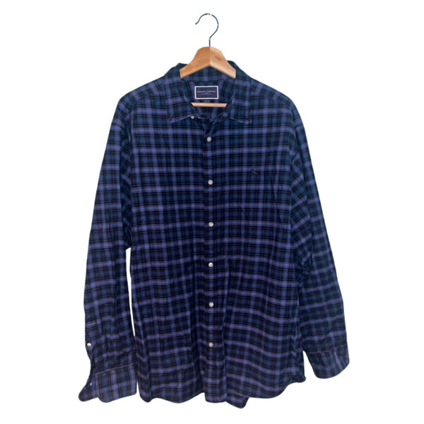 Charles Tyrwhitt Dress Shirt Non Iron Class Fit Cotton Check Men's Sz. XL (Logo)