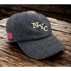 Roots Athletics NYC USA Wool Adjustable Hat Cap Gray Vintage Made In Canada OS