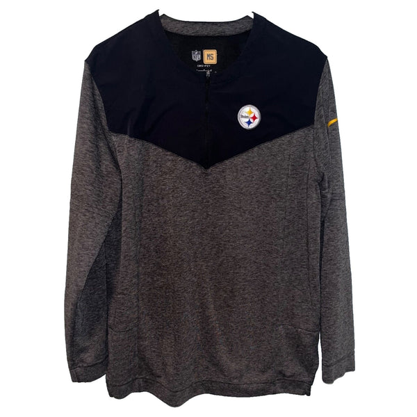 Pittsburgh Steelers Nike Team Issued Sideline Lockup Performance 1/4 Zip Top L