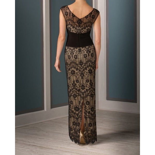 Jade Couture K188011 Cap Sleeves Mother Of The Bride Dress Sz. 16 (SAMPLE)