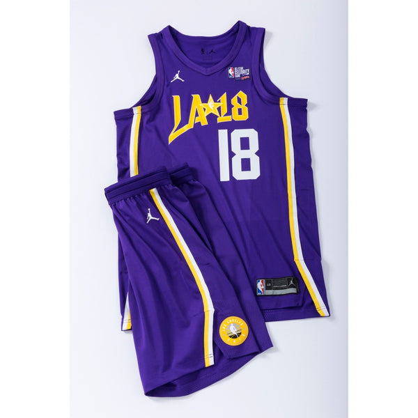 NBA 2018 Celebrity Player Team Lakers Issued Nike Shorts Sz 48 +1 3XL