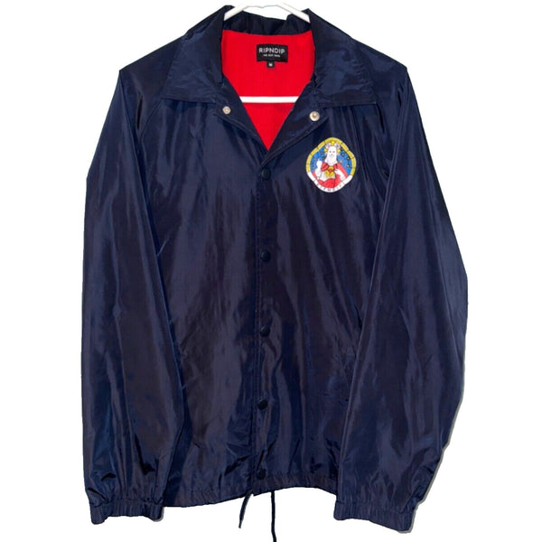 RIPNDIP Stained Glass Coaches Jacket Sz. M EUC RARE