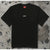 Supreme Oval Top Black T-Shirt Men's XL SS23 Embroidered Logo Made in Portugal
