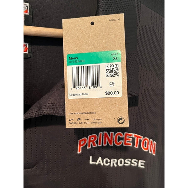 Princeton Tigers Lacrosse Team Issued Nike Polo Sz. XL NWT Black Camo NCAA