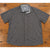 Kuhl Karib Stripe Shirt Men's XL Gray Short Sleeve Performance Button Up 7460