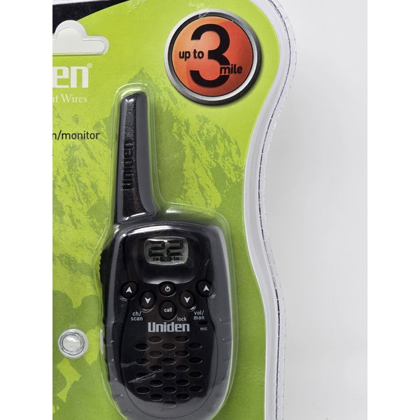 Uniden GMR325-2 Two Way Radios 3 Mile Walkie Talkies 22 Channels New Sealed