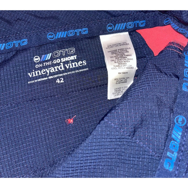 Vineyard Vines Shorts 9-Inch Performance On-The-Go Shorts Red Mens Sz. 42 EUC