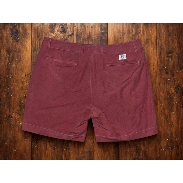 Faherty Belt Loop All Day Shorts 7" Men’s 36 Burgundy Stretch Drawstring EUC