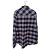 Roots Spruce Lake Long Sleeve Amazon Grey & Black Plaid Flannel Button Shirt L
