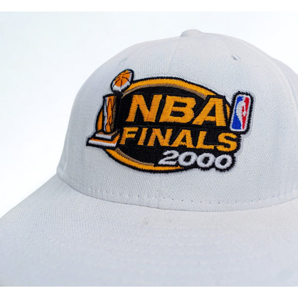 NBA Finals 2000 New Era Snapback Hat USA Lakers Pacers Vintage White Cap OSFA