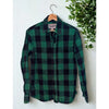 Schott Bros NYC Buffalo Check Flannel Shirt Men's M Green Black Cotton Workwear