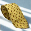 Brioni 100% Silk Tie Handmade Italy Gold Luxury Designer Classic Necktie