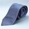 Charles Tyrwhitt 100% Silk Tie Blue White Geometric Mens Classic Necktie EUC