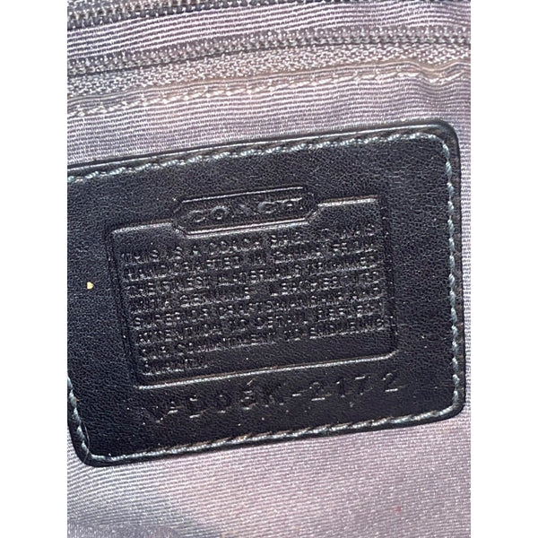 Coach Hobo Purse Black Leather Trim Suede D05K-2172 Shoulder Bag W/ Dust Bag