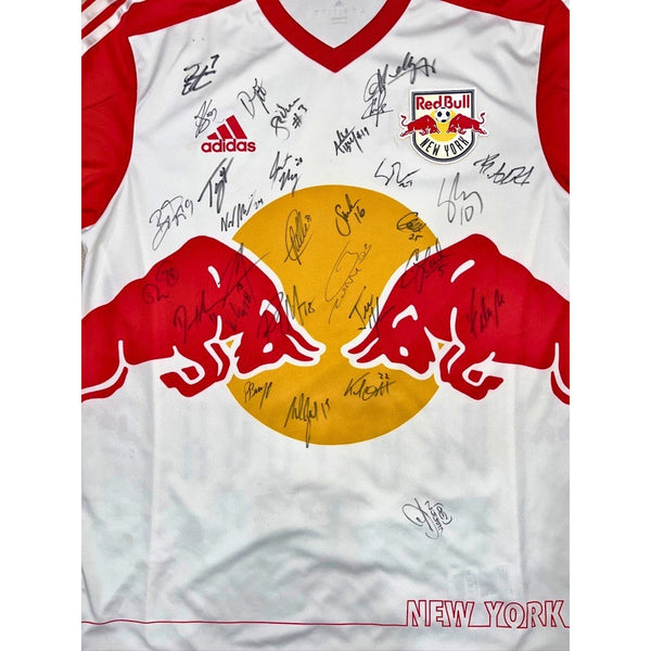 New York Red Bulls 2015 Team Signed Jersey Adidas MLS Sz L Soccer Autographed