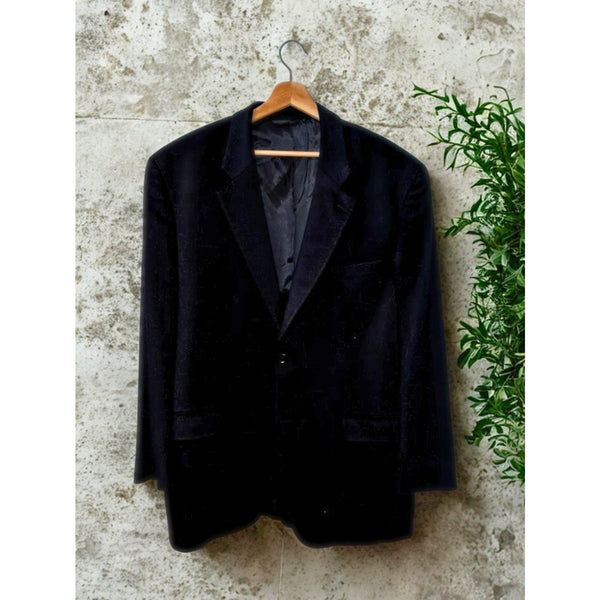 Saks Fifth Avenue Loro Piana Cashmere Stuartwood Blazer 48L Black Made Canada