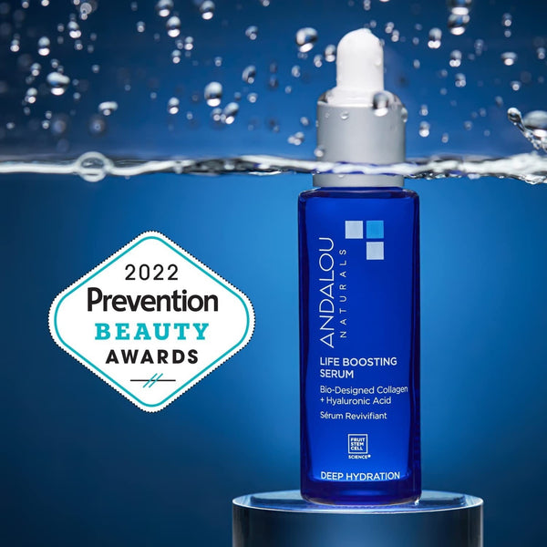 Andalou Naturals Collagen Hyaluronic Acid Face Serum Deep Hydration 1oz