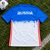 Russia Euro 2016 Adidas Away Pre-Match Training Jersey Climacool Blue White XL